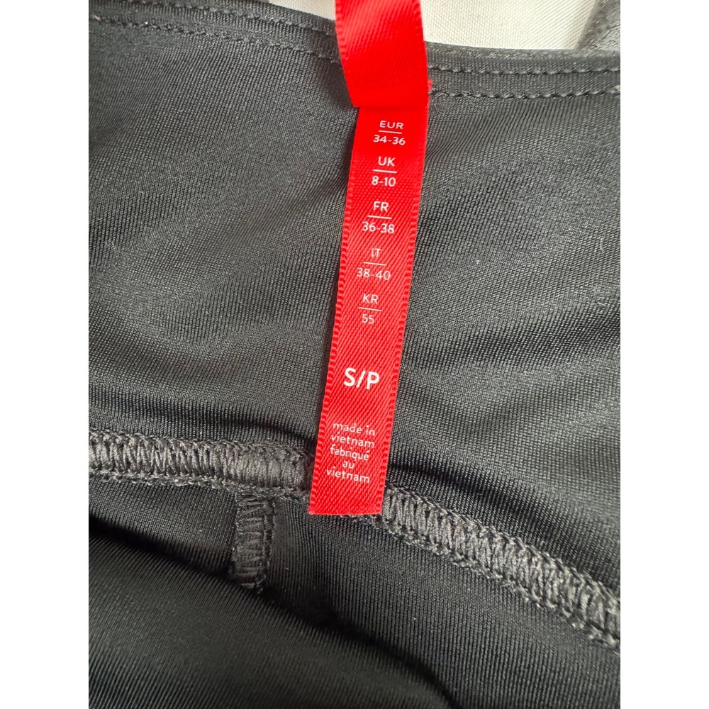 Spanx Faux Leather Leggings Black High Waist Slimming Pants S/P‎ Small 26 Inseam - Picture 4 of 4
